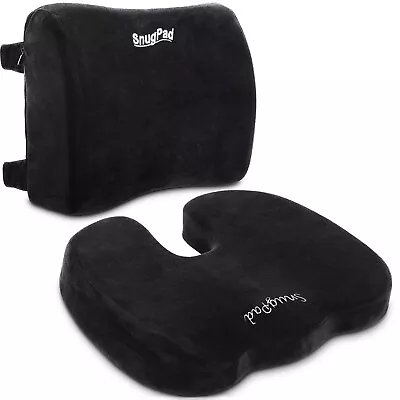 SnugPad Memory Foam Lumbar Pillow And Seat Cushion - Office/ Car/ Chair • $49.99