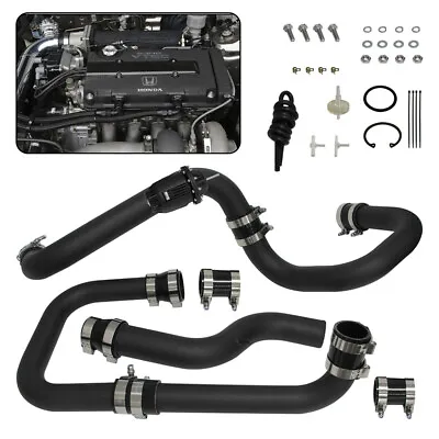 Intercooler Piping Kit SQV BOV Kit For Honda Civic EG EK 92-00 Integra B16 Black • $263.78