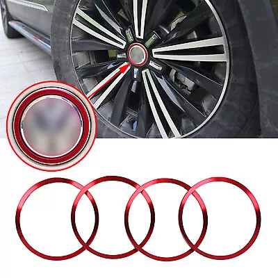 4x Glossy Car Wheel Rim Center Cover Trim Cap Hub Ring Decal Stickers For VW L • $11.97