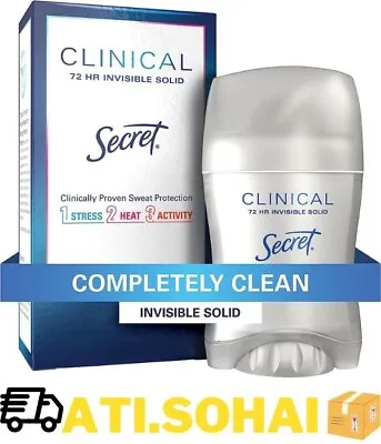 £19.31 • Buy Secret Clinical Strength Invisible Solid Womens Antiperspirant & Deodorant 1.6oz