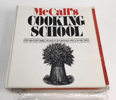 McCalls Cooking School Step By Step Cookbook 3 Ring Binder Mistake Proof Recipes • $10.99