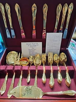 Yamazaki Gold Accent Flatware Set • $500