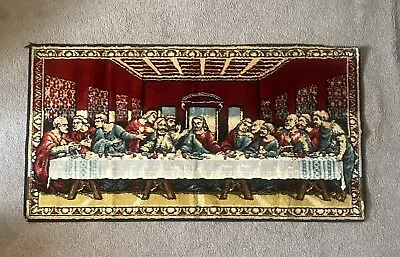 Vintage Made In Italy The Last Supper Rug / Tapestry Art • $30