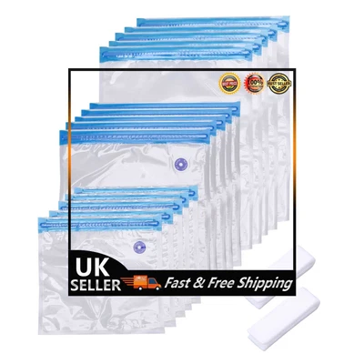 £9.39 • Buy Reusable Vacuum Food Storage Bag Portable Freezer Bags For Sous Vide Cooking