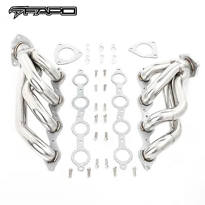 FAPO Shorty Headers For Chevy GMC 03-06 Sierra Silverado 1500HD 2500HD Truck 6.0 • $189.99