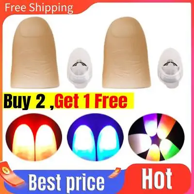 £3.06 • Buy 2PC Magic Light Up Thumbs Fingers RED/BLUE/GREEN Flashing Trick Appearing Lights