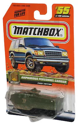 Matchbox Military (1999) Amphibious Personnel Carrier Green Toy #55/100 - (Plast • $19.98