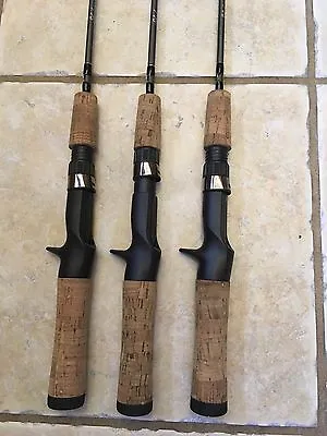 3 Shakespeare Pistol Grip Micro Series Graphite UL Casting Rods 4'6U Cork Handle • $60