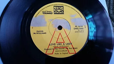 David McWilliams: Love Like A Lady/Dockyard UNPLAYED FROM NEW 45 PROMO Single  • £9.99