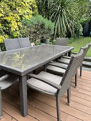 8 Seater Garden Dining Table And Chairs • £125