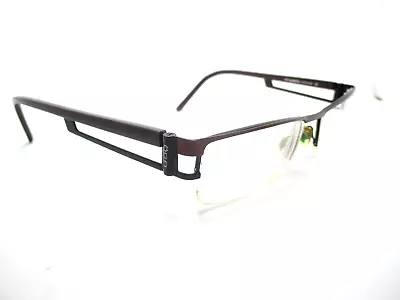 OGA 6540O MJ301 Eyeglasses Bronze Black Half Rimless Frame Morel France 53mm • $50