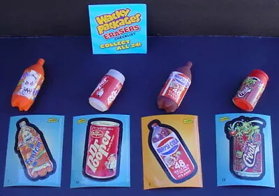 WACKY PACKAGES 2011 Erasers Lot Soda BURPSI COLA FANTOM DR POOPER CHERRY CROAK + • $19.99