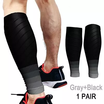 2x Medical Compression Socks Varicose Vein Calf Leg Support Stockings Men Women • £4.29