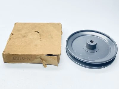 $19.99 • Buy Unused Browning Bs70-1/2 V-belt Pulley/sheave 1-2  Bore  Single Groove