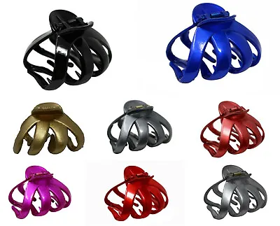 £6.49 • Buy Octopus Plastic Claw Clip Butterfly Bull Dog Design, Large Grip For Thick Hair