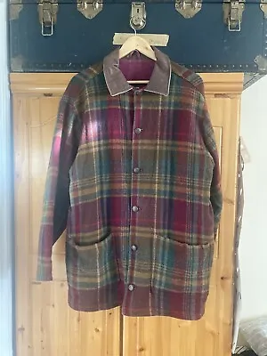 Timberland Reversible Plaid Coat L Vintage 90s Oversized • £149.99