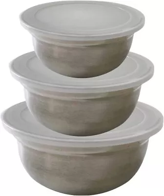 Ernesto (3 Piece) 4-In-1 Stainless Steel Mixing Bowls With Lids Containers... • $14.95