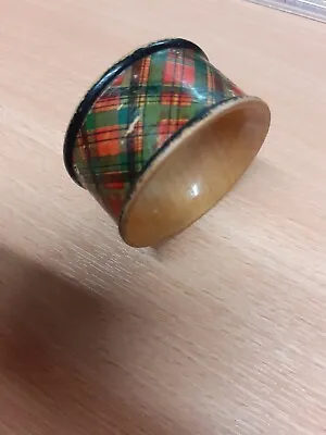 Mauchline Ware Tartan Ware Napkin Ring • £9.99