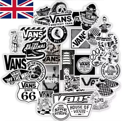 UK 50 VANS Skateboard Graffiti Stickers Laptop Car Phone Decals Luggage Sticker • £3.99