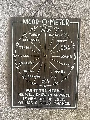 Mood-o-meter 50’s Retro Humor Vintage Bedroom Wall Art • $35