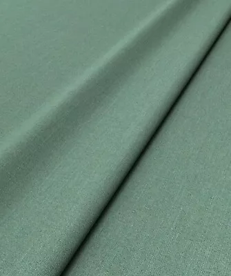 Linwood Pronto Jade Cotton/Linen Blend Fabric. 4.7 Metres. (Ref: 0188) • £60