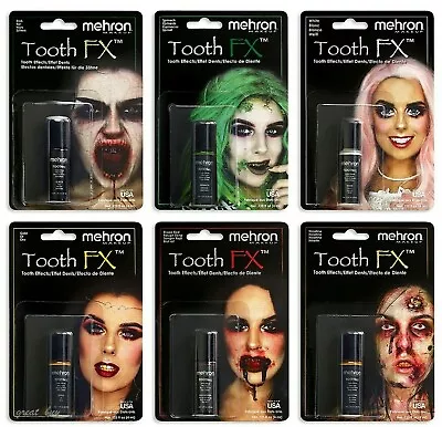 Mehron Tooth Fx Color Paint Theater Costume Zombie Teeth .25 Oz Makeup Pick !!!  • $8.75