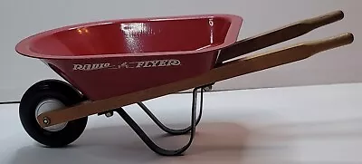 Vintage Radio Flyer Toy Wheelbarrow 16 Inch Red Metal For Dolls Display Planter • £25.08