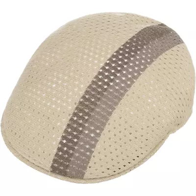 Kangol Mesh Stripe 504 Beige Full Vent Hat Cap NWT • $74.99