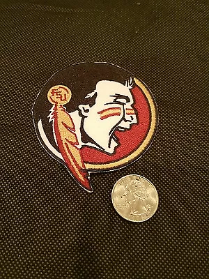 FLORIDA STATE SEMINOLES IRON ON PATCH   MADE IN THE USA 3inx3in Round  • $6.19