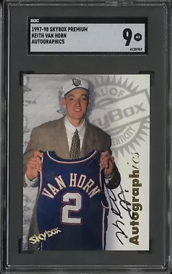 1997-98 Skybox Premium Autographics Keith Van Horn Auto SGC 9 Mint Rookie • $10.50