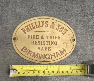 £16.99 • Buy Safe Plaque Safe Plate Phillips And Son
