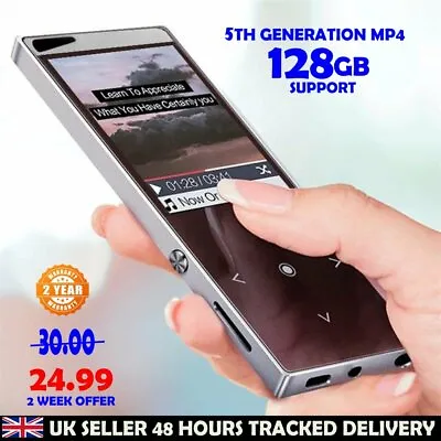 £25.99 • Buy 128GB Bluetooth MP4 Media MP3 Player FM Radio Recorder Sport Music Speaker UK