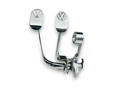 Grimaldi Accessories Vw Bug Beetle Chrome Pedal Assembly With VW Logo • $449