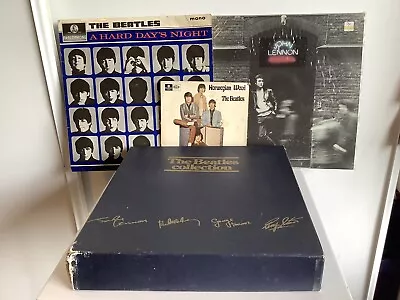 The Beatles Collection Blue Box With 10 Albums 11 Records Plus 3 Extra Added • $450