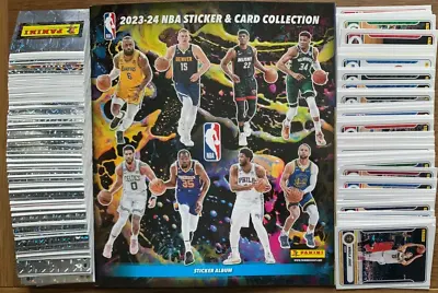 PANINI NBA Basketball 2023/24 Complete Loose Stickers & Card Set + Empty Album • £119.95