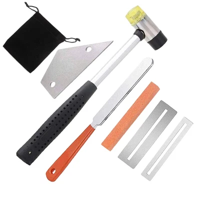 $16.49 • Buy Guitar Luthier Tool Kit Include Fret Rubber Hammer, Guitar Fret Crowning File,H