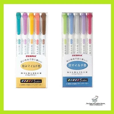 $34.50 • Buy  ZEBRA MILDLINER Double-Sided Highlighter 10 Colours Set