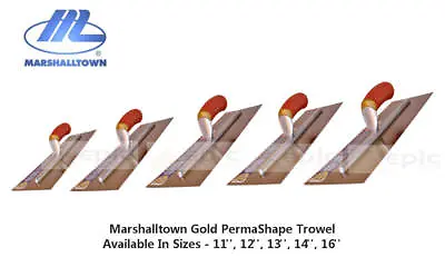 Marshalltown PermaShape GOLD Plasterers Plastering Finishing Trowel 11  - 16  • £65