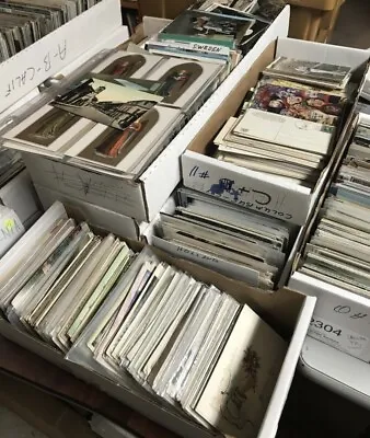 HUGE 500+ Vintage POSTCARD Lot - Early C1900's To 1970's STANDARD SIZE 3.5X5.5 • $89.95