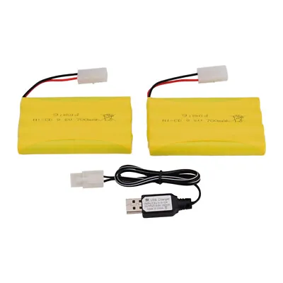 £19.58 • Buy 2x 9.6V 700mAh Ni-Cd AA Battery Pack Rechargeable KET-2P Plug For RC Car Toys