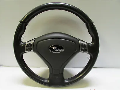 $135 • Buy JDM 03-08 Subaru Forester STI SG9 SG5 OEM Momo Black Leather Steering Wheel