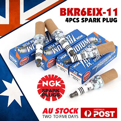 NGK Iridium IX Spark Plug BKR6EIX-11 Set Of 4 GENUINE High QUALITY • $65.99