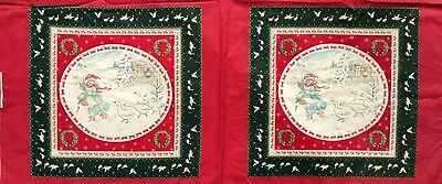 Vintage Cotton Quilt Fabric Christmas Wamsutta Hallmark Cards Inc. By 1/2 Yard • $9.99