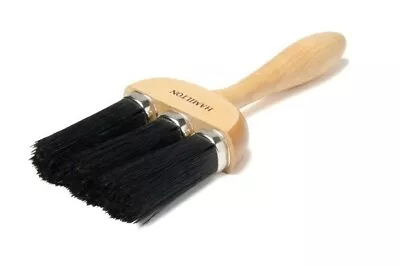 Hamilton Perfection 3 Ring Dusting Brush - Sealed Beechwood Handle- Pure Bristle • £16.95