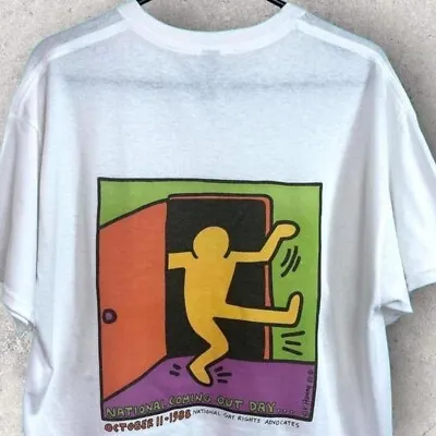 Keith Haring National Coming Out Day T-Shirt Size Medium  • £14.95