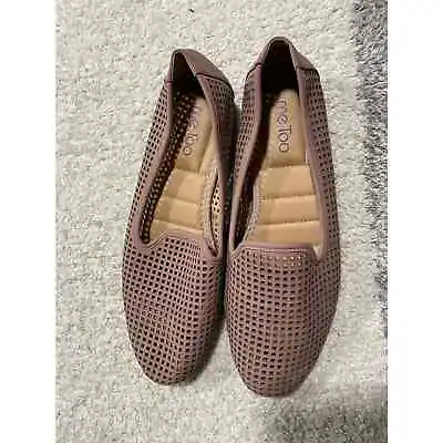 Me Too Women's Size 10 M Yana Loafers Flats Perforated Slip On Rosewood Pink • $44.99