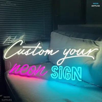 $20 • Buy Custom Neon LED Light Acrylic Glass Bar Sign Wall Decor Beer Bar Logo Art Signs
