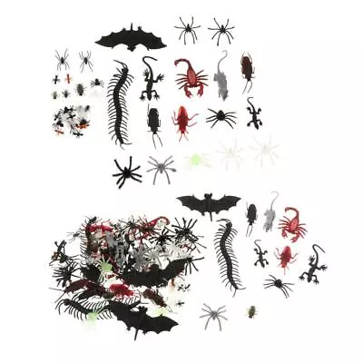 £5.52 • Buy 44/150 PCS Plastic Realistic Bugs Lifelike Insect Figures Toys
