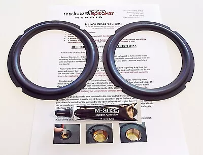 6.5  Butyl Rubber Surround Woofer Kit - Speaker Repair - R6-1 • $29.95