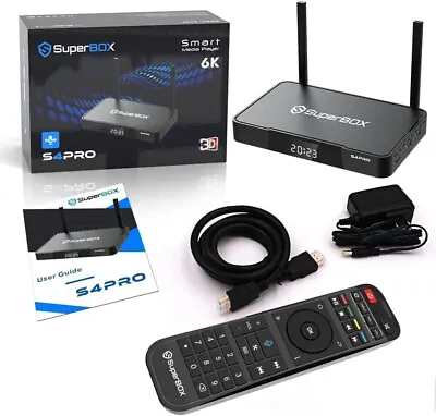 SuperBox S4 PRO Media Player W/ Bluetooth Voice Command Remote - Send Best Offer • $229